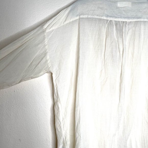 4 Love and Liberty By Johnny Was Long Sleeve Silk Cotton Blend Blouse Size M - Picture 7 of 8